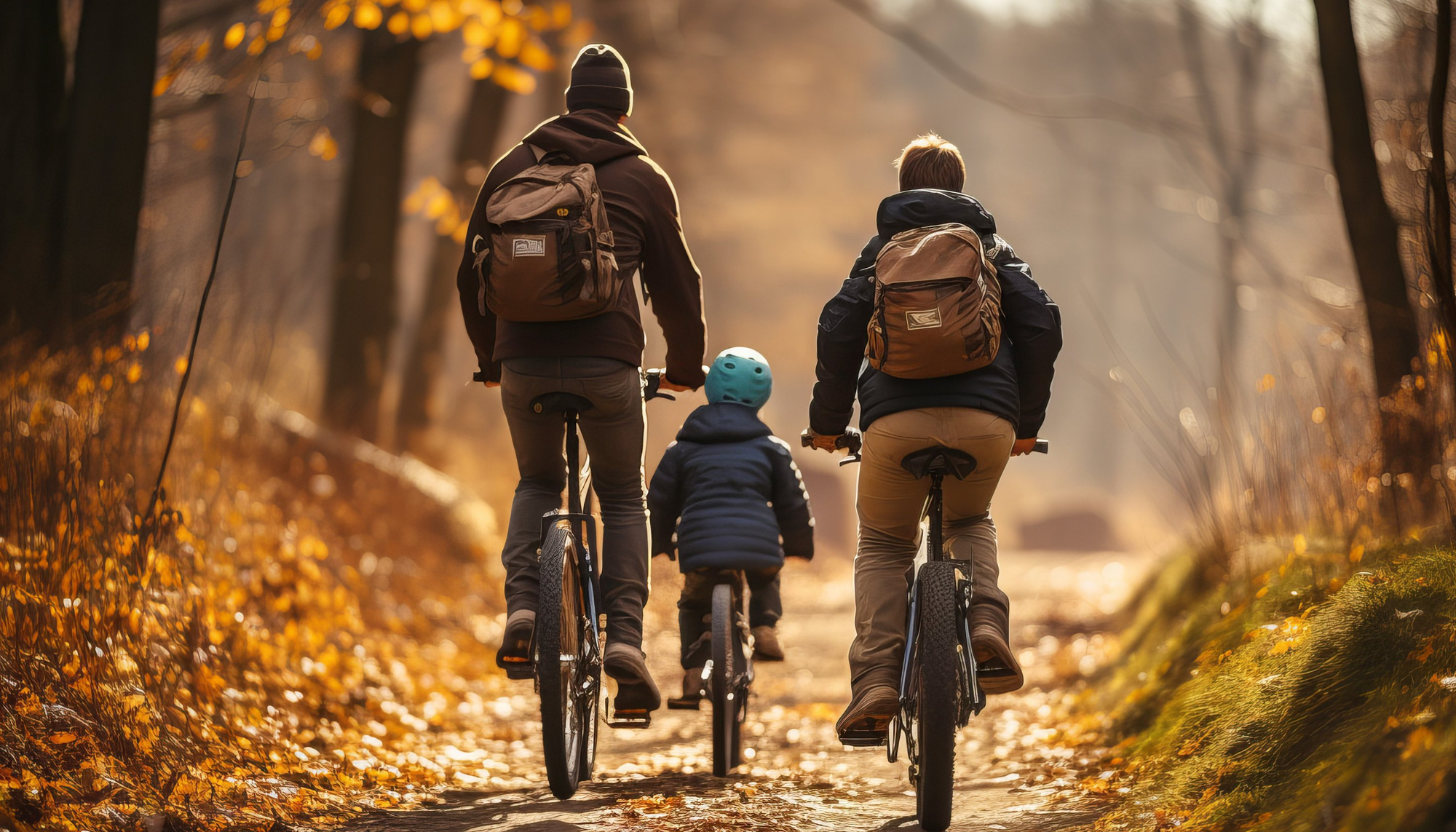 Familienradtour im Herbst - © neuroarchitect - adobe.stock.com
