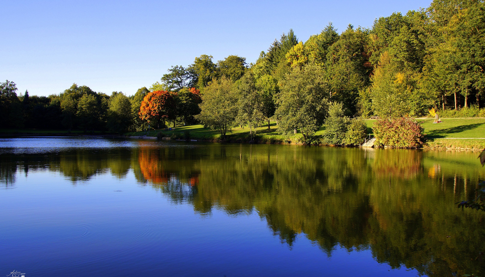 Urlaub auf dem Bauernhof in Hohenlohe - Schleierhofer See bei Forchtenberg - © Touristikgemeinschaft Hohenlohe-Künzelsau/Andreas Schmelz
